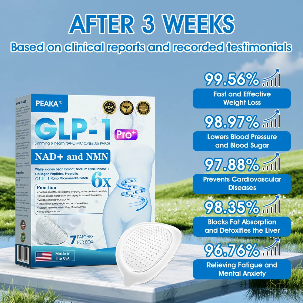 【Last Day Promotion 80% OFF🥇】PEAKA® & NAD+ Slimming & health NANO MICRONEEDLE PATCH🇺🇸(Zero Pain. 24/7 Release | Lose 20lbs FAST | 90% Sugar Drop | )👨‍⚕️