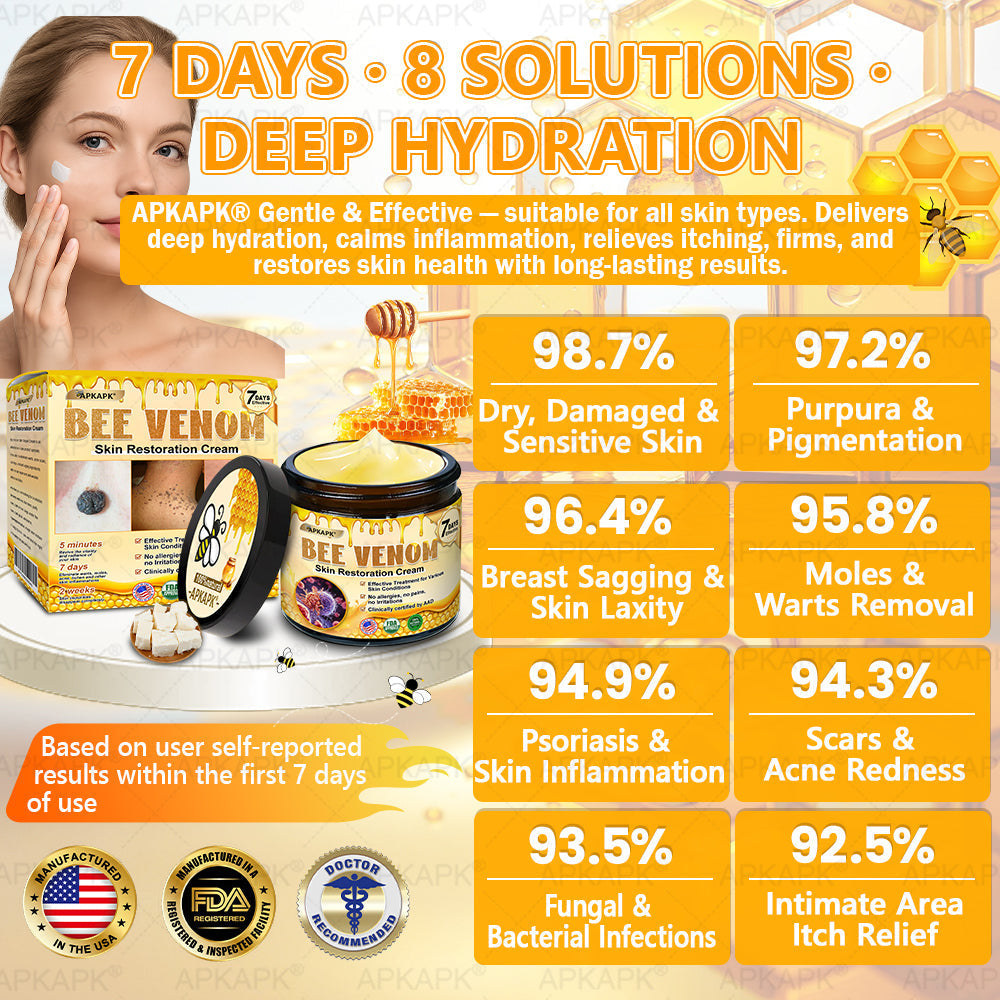 Made and Shipped from USA ✨✨𝖠𝖯𝖪𝖠𝖯𝖪® 𝖡𝖾𝖾 𝗏𝖾𝗇𝗈𝗆 𝖲𝗄𝗂𝗇 𝖱𝖾𝗌𝗍𝗈𝗋𝖺𝗍𝗂𝗈𝗇 𝖢𝗋𝖾𝖺𝗆