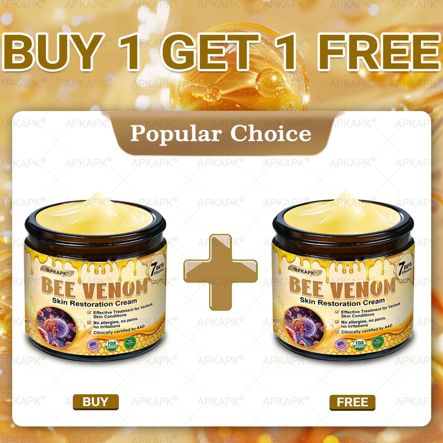 Made and Shipped from USA ✨✨𝖠𝖯𝖪𝖠𝖯𝖪® 𝖡𝖾𝖾 𝗏𝖾𝗇𝗈𝗆 𝖲𝗄𝗂𝗇 𝖱𝖾𝗌𝗍𝗈𝗋𝖺𝗍𝗂𝗈𝗇 𝖢𝗋𝖾𝖺𝗆