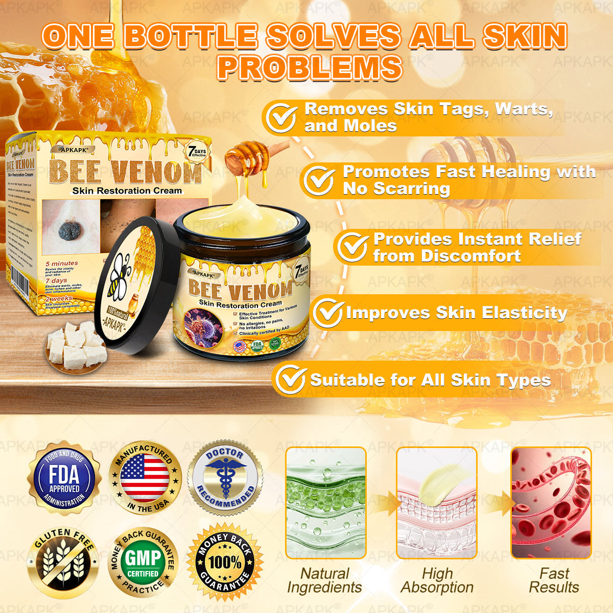 Made and Shipped from USA ✨✨𝖠𝖯𝖪𝖠𝖯𝖪® 𝖡𝖾𝖾 𝗏𝖾𝗇𝗈𝗆 𝖲𝗄𝗂𝗇 𝖱𝖾𝗌𝗍𝗈𝗋𝖺𝗍𝗂𝗈𝗇 𝖢𝗋𝖾𝖺𝗆